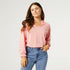 Grace Long Tierred Sleeve Top - Soft Coral